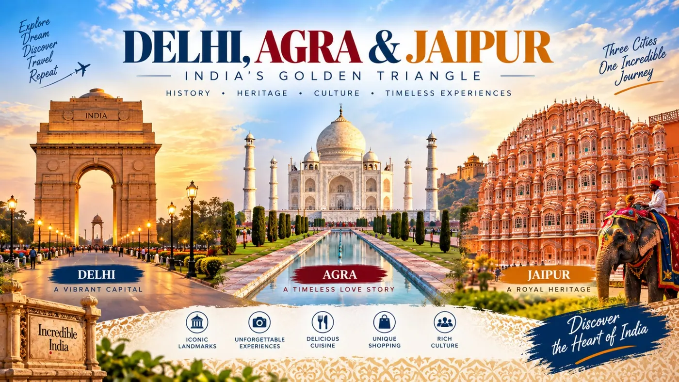 Travel view of Delhi, Agra & Jaipur