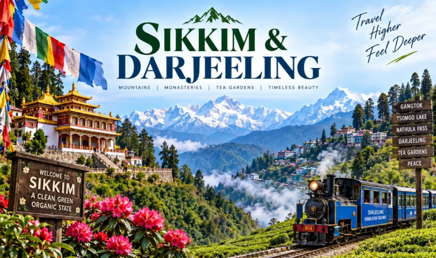 Travel view of Sikkim & Darjeeling