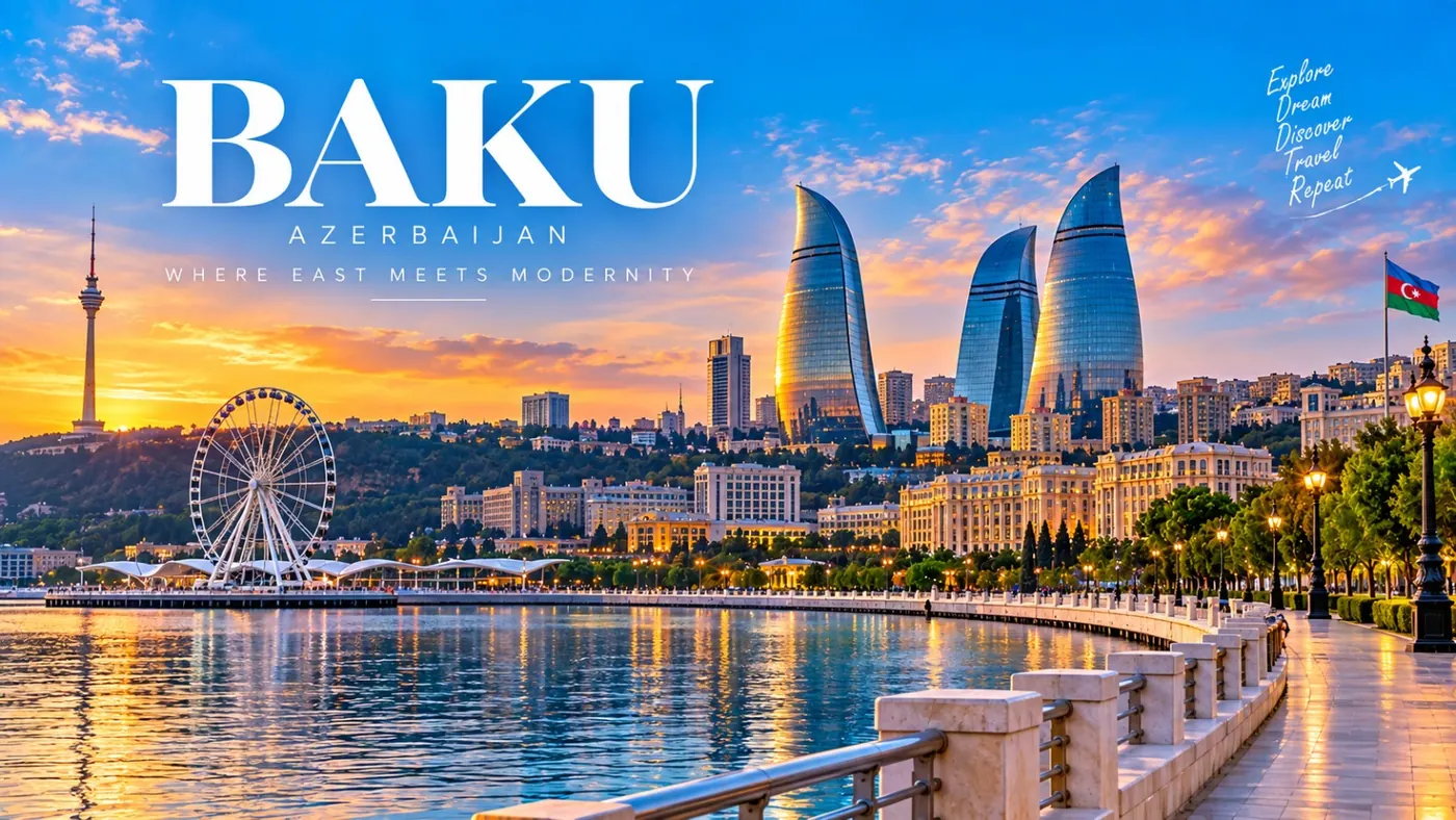 Travel view of Baku