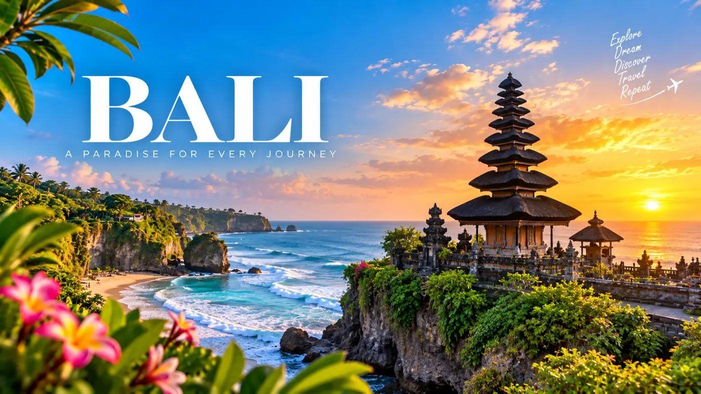 Travel view of Bali