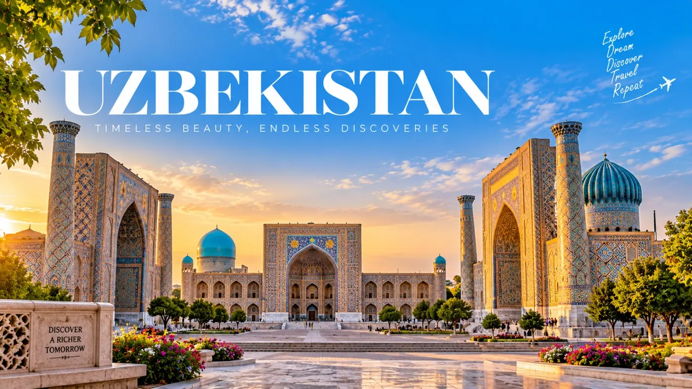 Travel view of Uzbekistan